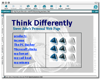 jobs Web page